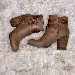 Brown Leather Ankle Boots